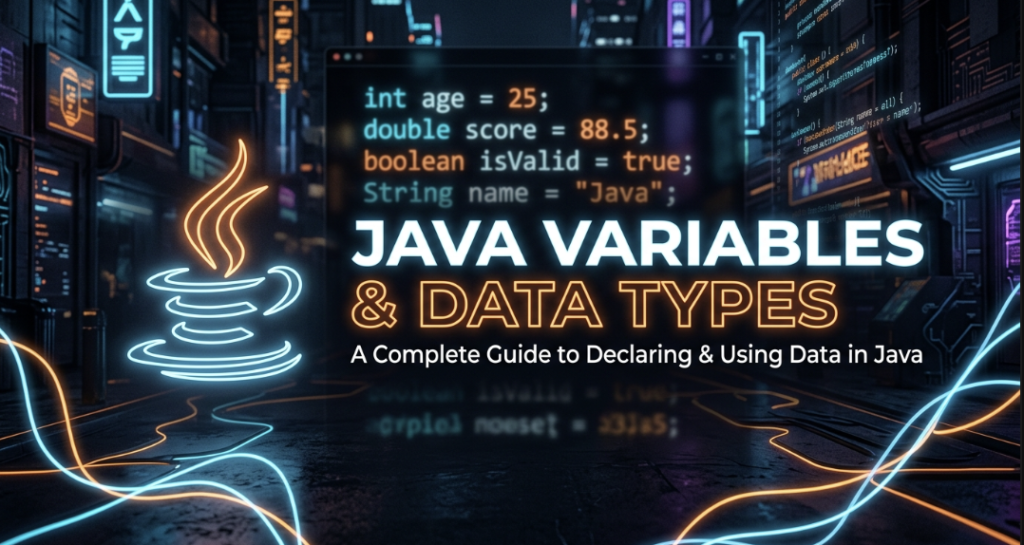 Java variables and data types